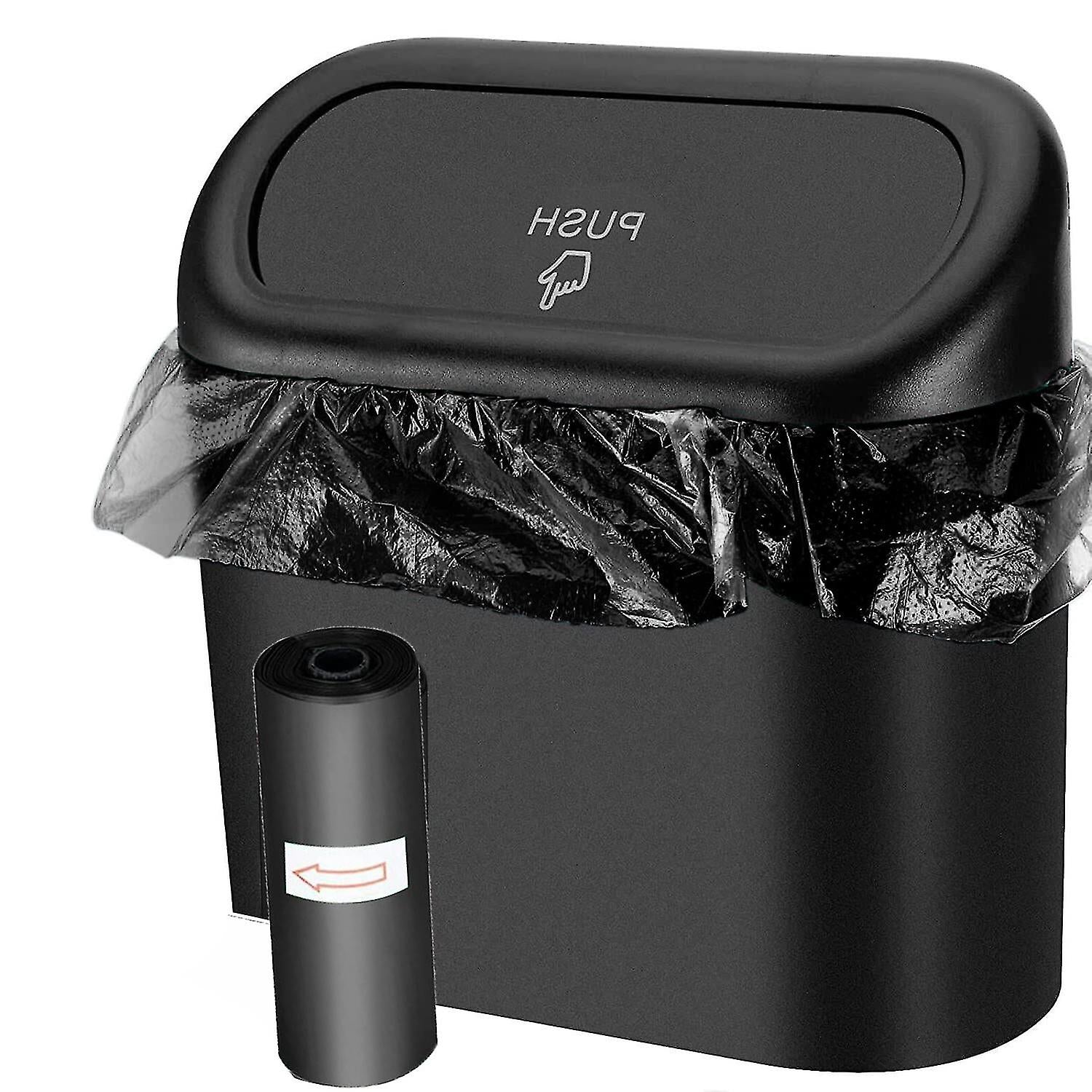 Mini-Car-Trash-Bins-Keeping-Your-Car-Clean-and-Organized Delicate Leather