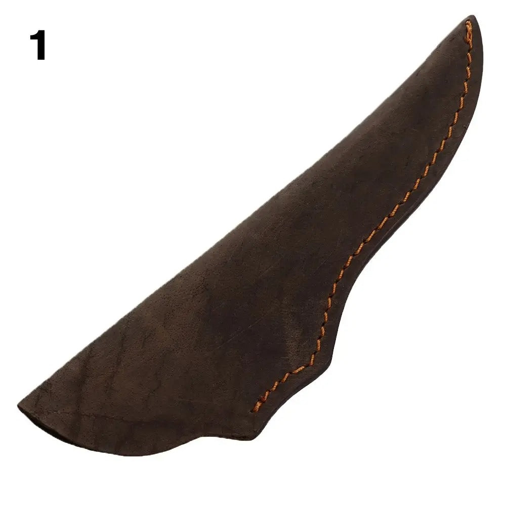 Sheath Holster Pocket Hunt Leather Sheath Holder - Fold Knife Tool Camp Outdoor Carry Belt Loop Case Flashlight Case - Delicate Leather