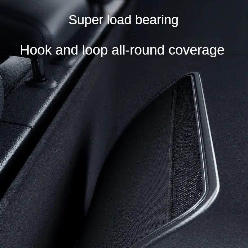 Car Trunk Leather Storage Bag Foldable Car Seat Back Tools Organizer - Delicate Leather