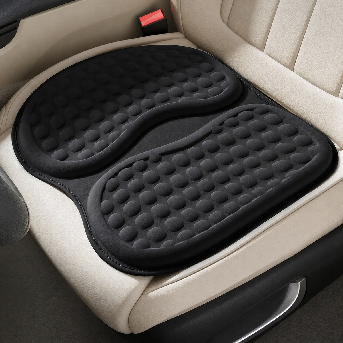 TPE Cooling Gel Seat Cushion – Breathable Ice Silk Summer Seat Pad for Car, Office & Home - Delicate Leather