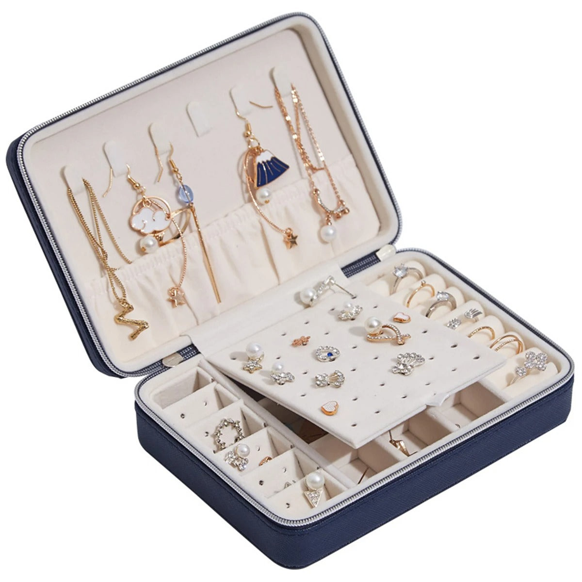 Jewelry Box for Girls Women - Delicate Leather