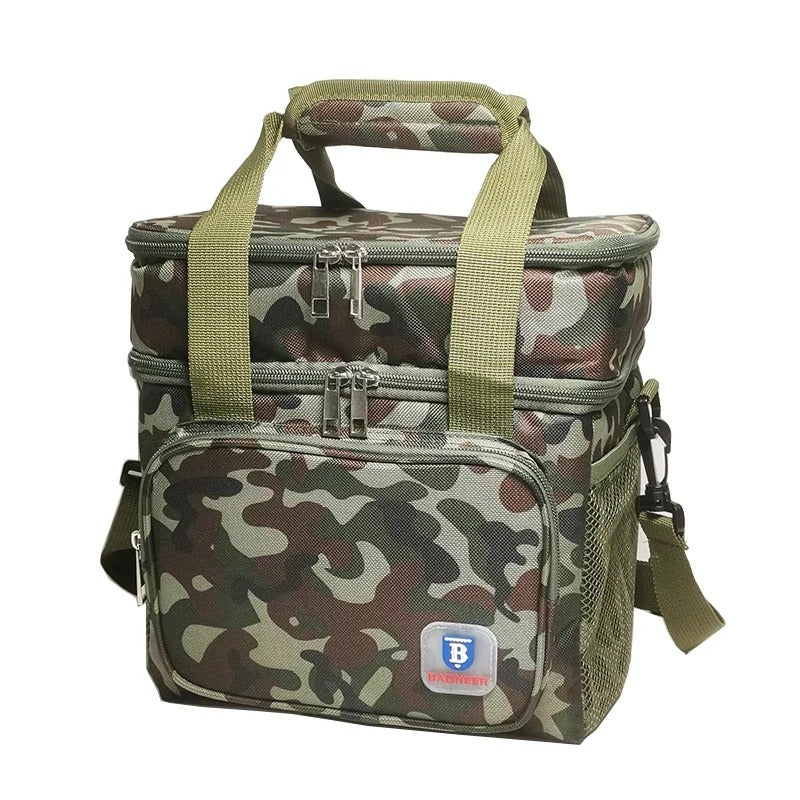 Outdoor Thermal Picnic Cooler Bags Portable Camping Lunch Bag Food Insulated Case - Delicate Leather