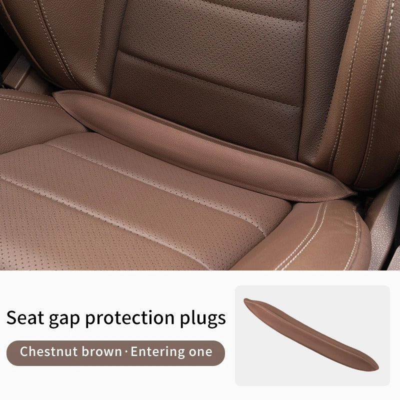 Plug-In Car Interior Gap Strip – Elastic EVA Filling Insert for Console and Seat Divider - Delicate Leather