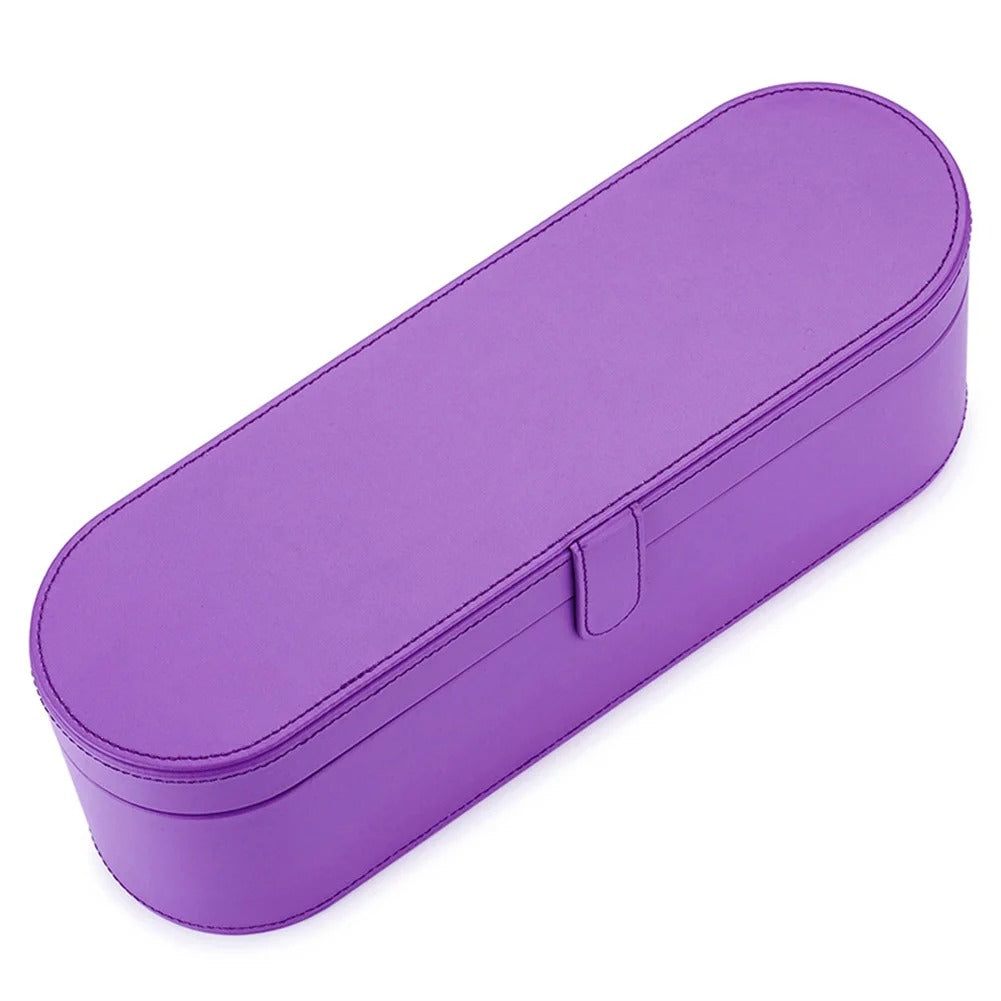 Portable PU Leather Hair Dryer Case – Hard Box Anti-Scratch Cover Pouch for Dyson Supersonic Home Storage - Delicate Leather