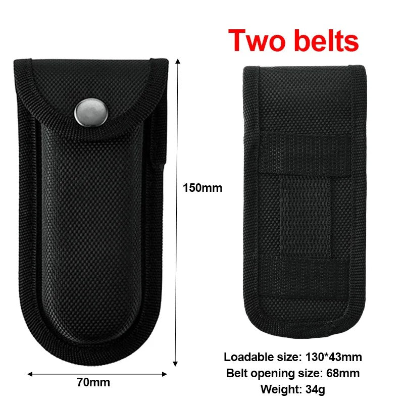 1PC Oxford Nylon Folding Knife Sleeve, Outdoor Camping Hiking Nylon Case, Army Knives Cover Bags Pouch Organizer