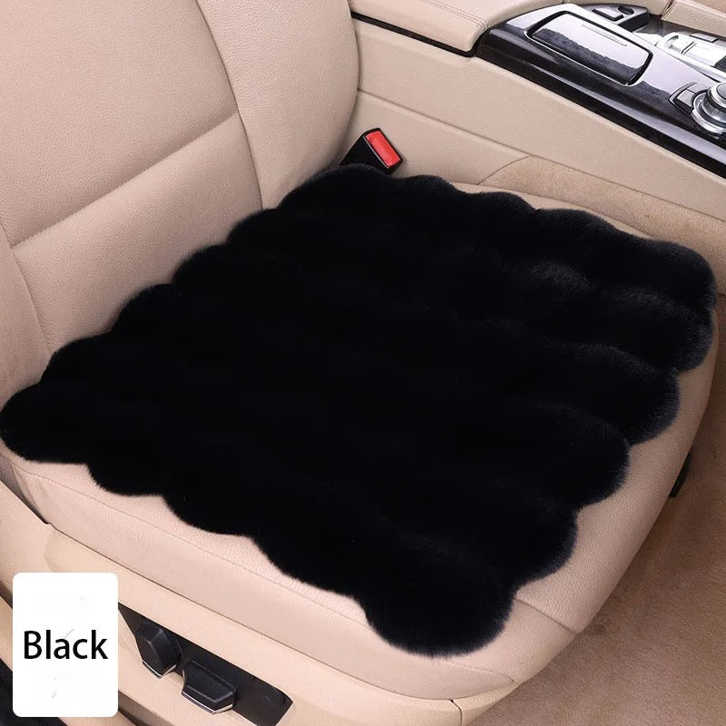 Winter Plush Rabbit Car Seat Covers – Ultra-Soft, Warm & Universal Fit Cushion Pads, Gift For Mother's Day 2025 - Delicate Leather