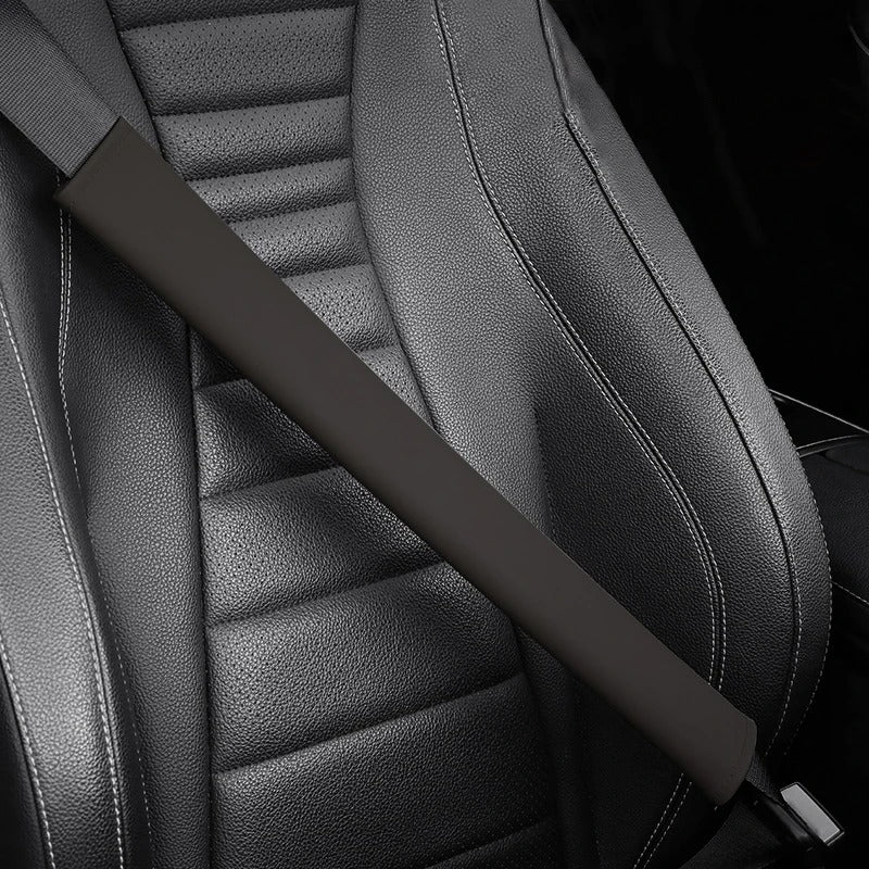48 cm Universal Microfiber Leather Seat Belt Cover – Soft Shoulder Pad Strap Protector for Car, SUV & Truck Interiors - Delicate Leather
