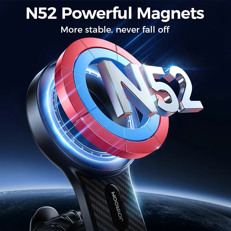 Magnetic Car Phone Holder - Universal Strong Car Air Vent Phone Mount, Compatible with iPhone, Samsung, LG, Google Pixel, and More - Delicate Leather