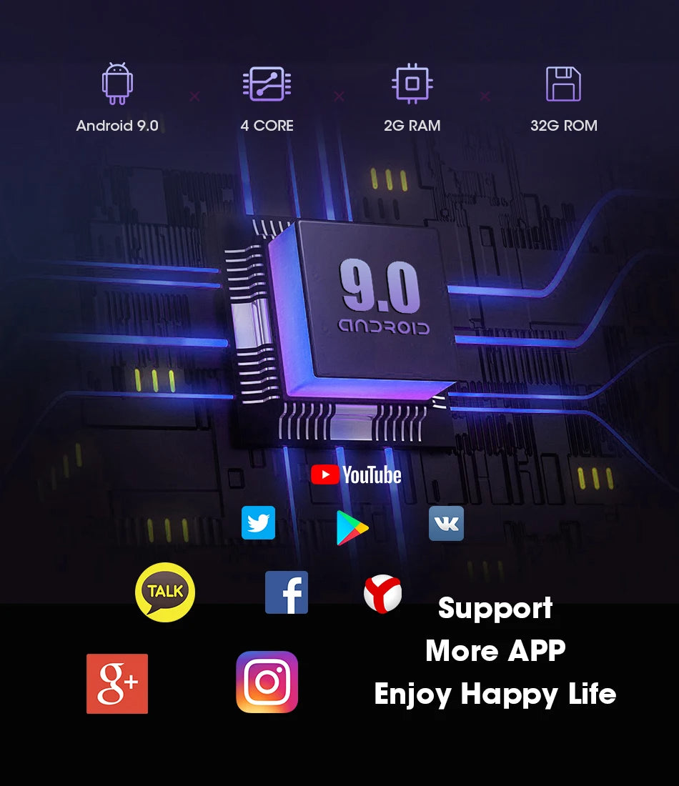 Universal 2Din Android 12 Car Radio – 9"/10" Head Unit with CarPlay, GPS Navigation, and Multimedia 24 - Delicate Leather