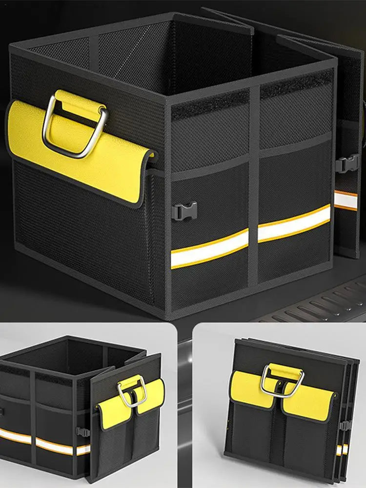 2024 Car Multi-Pocket Trunk Organizer Large Capacity Folding Storage Bag Trunk Stowing Tidying Trunk Organizer Car Accessories