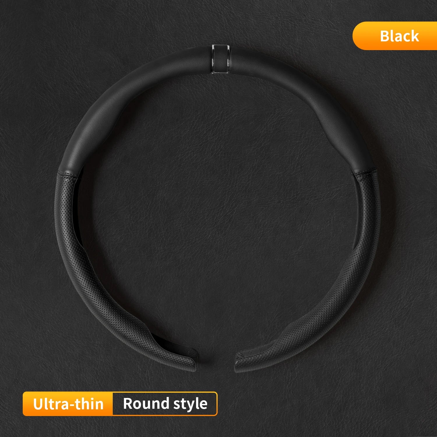 Breathable Steering Wheel Cover – Anti-Slip Universal Car Interior Accessory - Delicate Leather