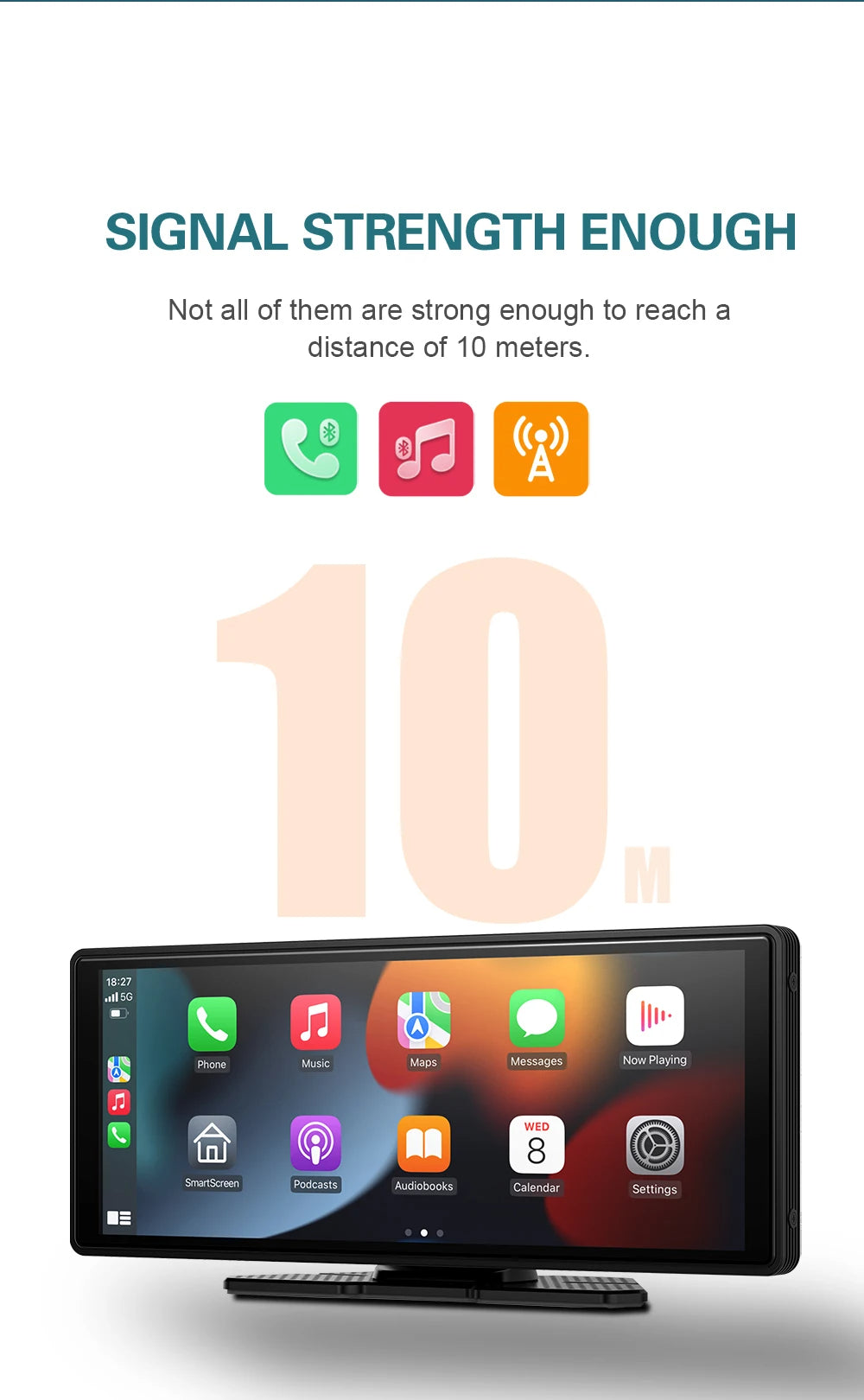 Universal 10.26 Inch Car Radio – Wireless CarPlay & Android Auto, WIFI Multimedia MP5 Player for Apple & Android 20 - Delicate Leather