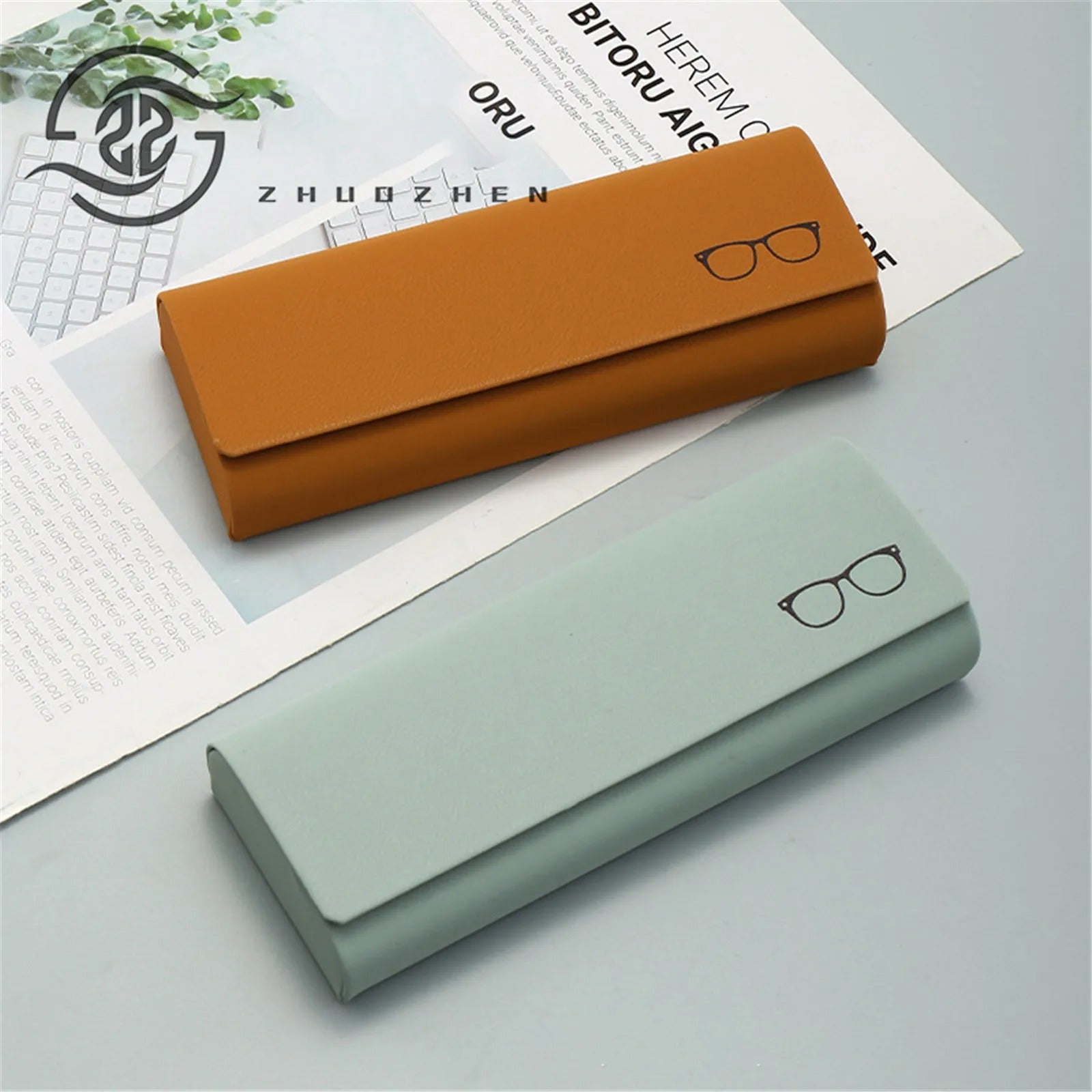 Retro Handmade Glasses Box - Delicate Leather