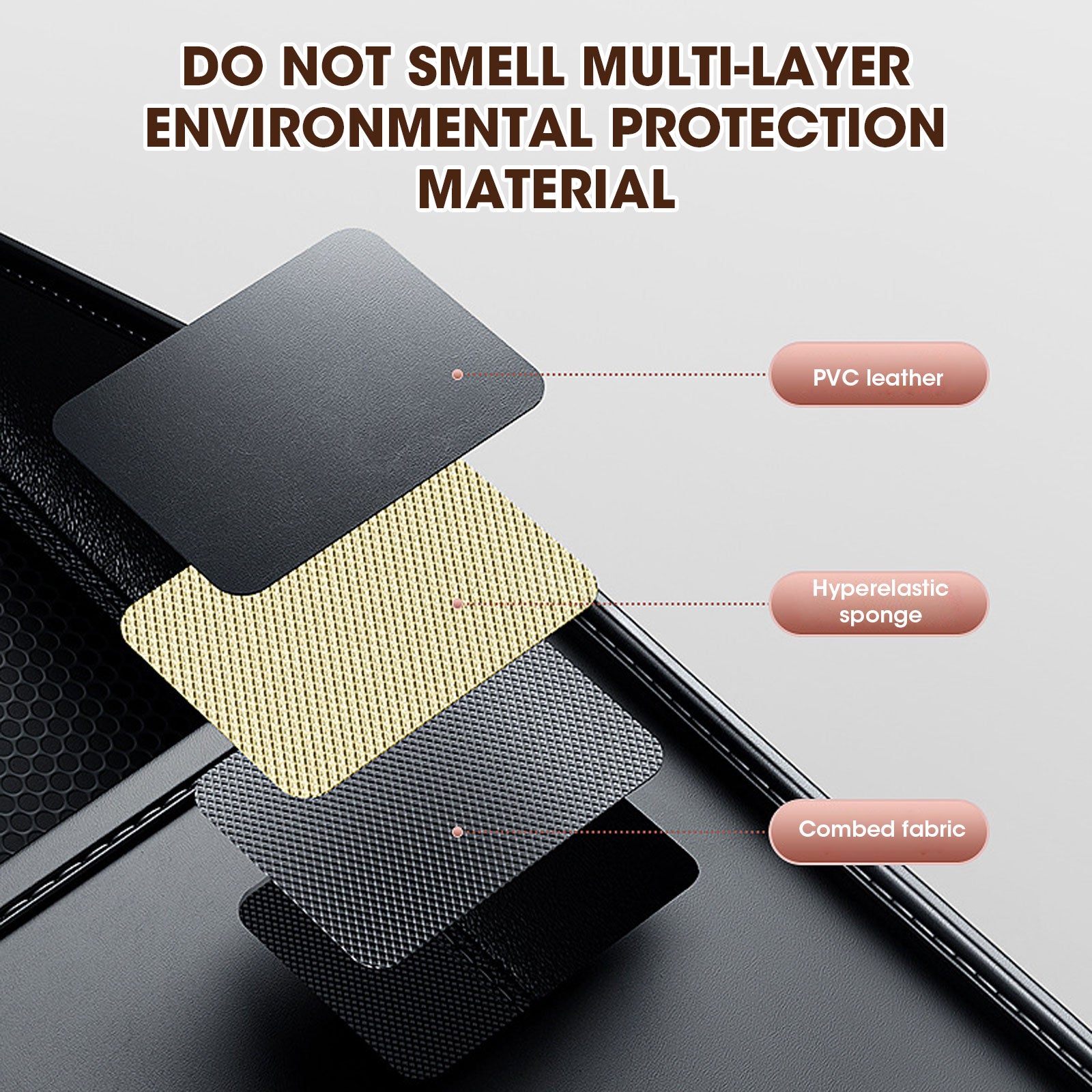 Car Seat Middle Storage Bag - PU Leather Car Armrest Hanging Organizer - Delicate Leather