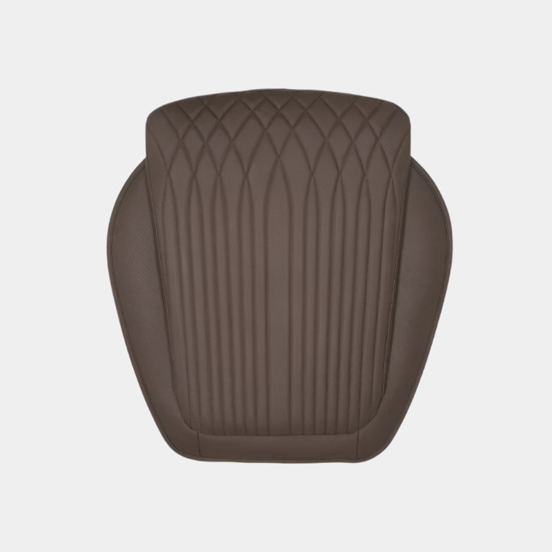 Universal Automotive Seat Cushion Business Comfort, Breathable, Sweat-Absorbing, High Rebound Sponge, New Flat Seat Cushion - Delicate Leather