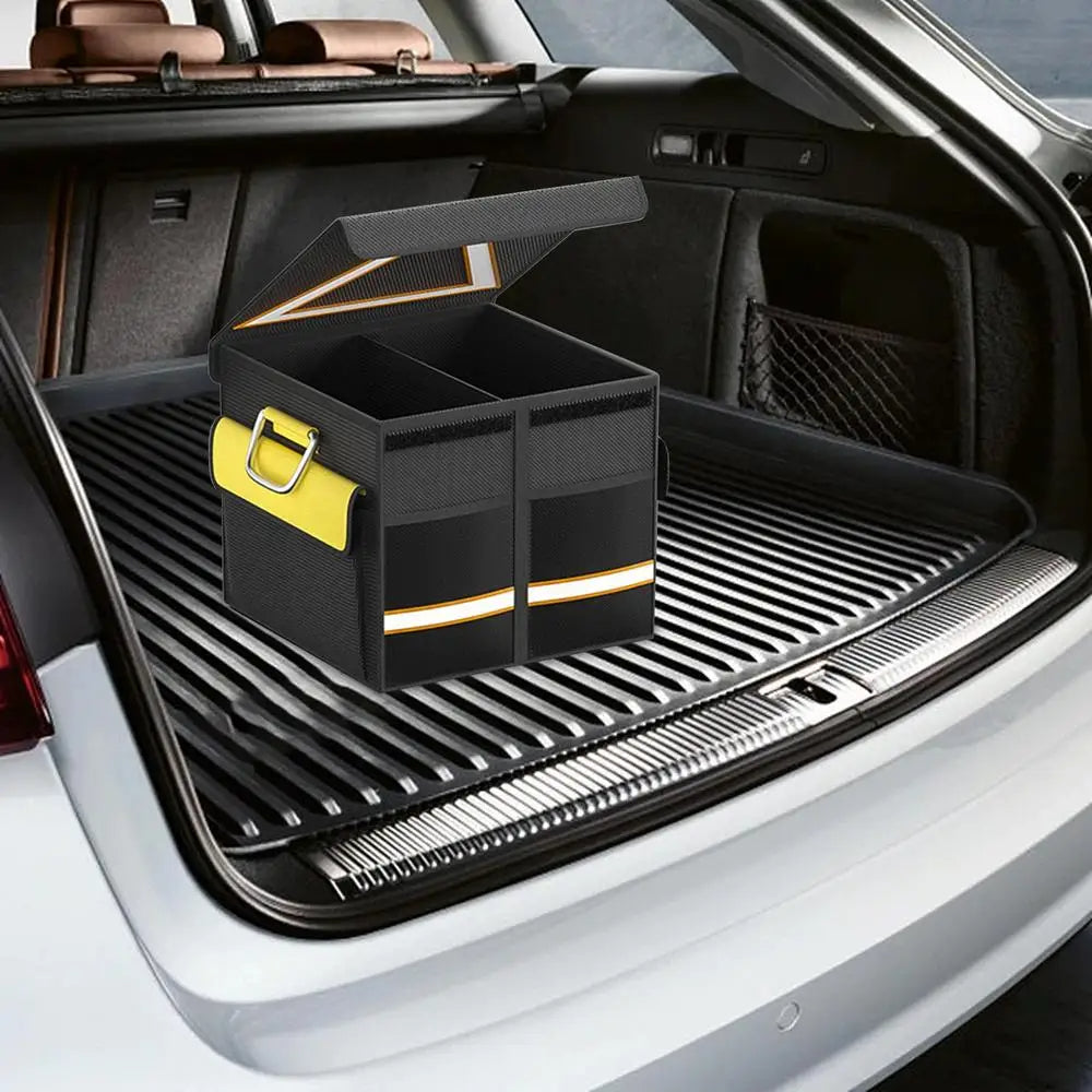 2024 Car Multi-Pocket Trunk Organizer Large Capacity Folding Storage Bag Trunk Stowing Tidying Trunk Organizer Car Accessories