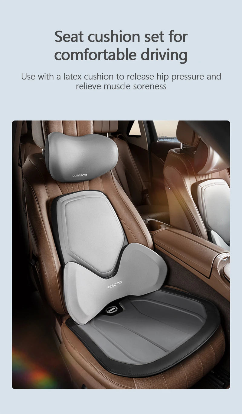 Car Headrest Pillow Auto Neck Cushion Car Back Lumbar Pillow Slow Rebound Guard Head Support for Universal Car - Delicate Leather