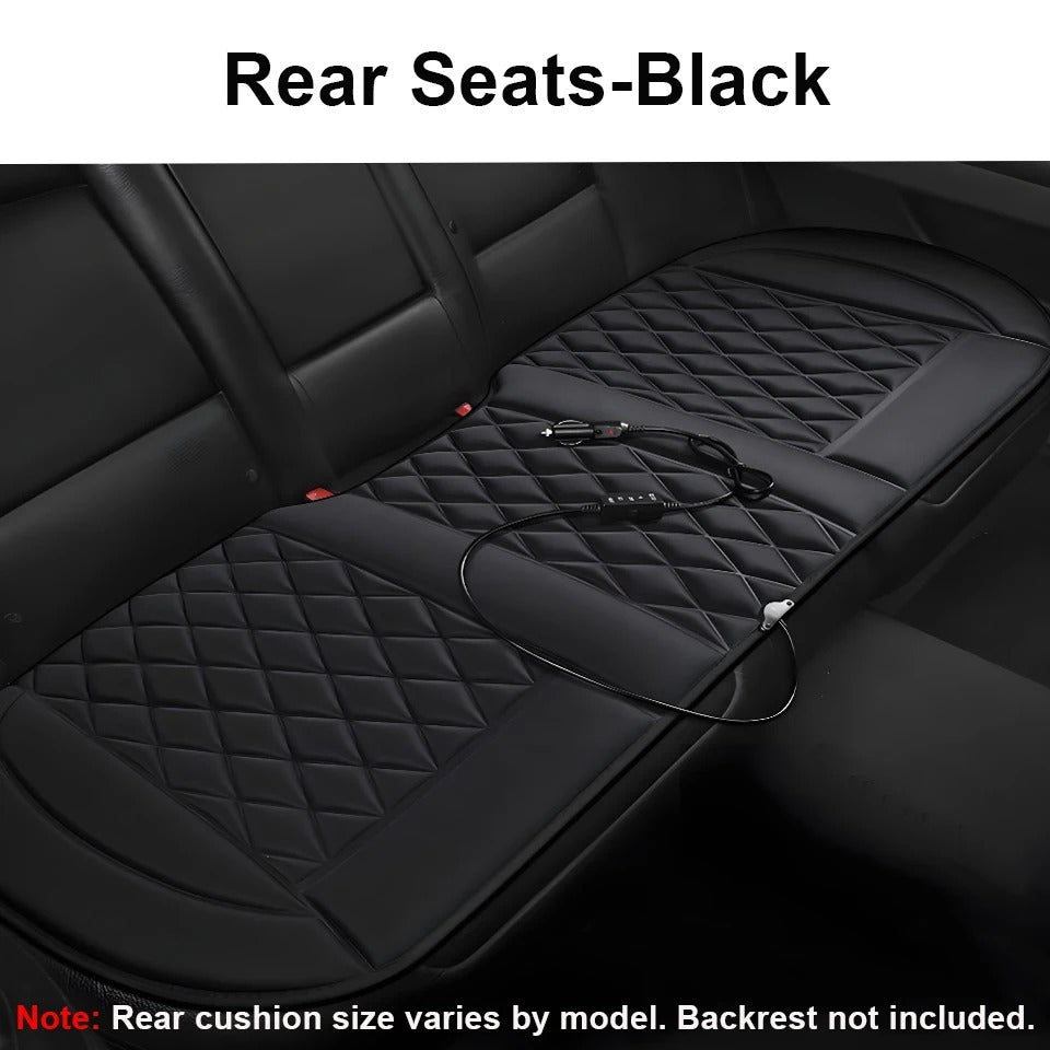 12V Car Power Pad Cover – Cotton Fiber Universal Interior Mat for Winter Use - Delicate Leather