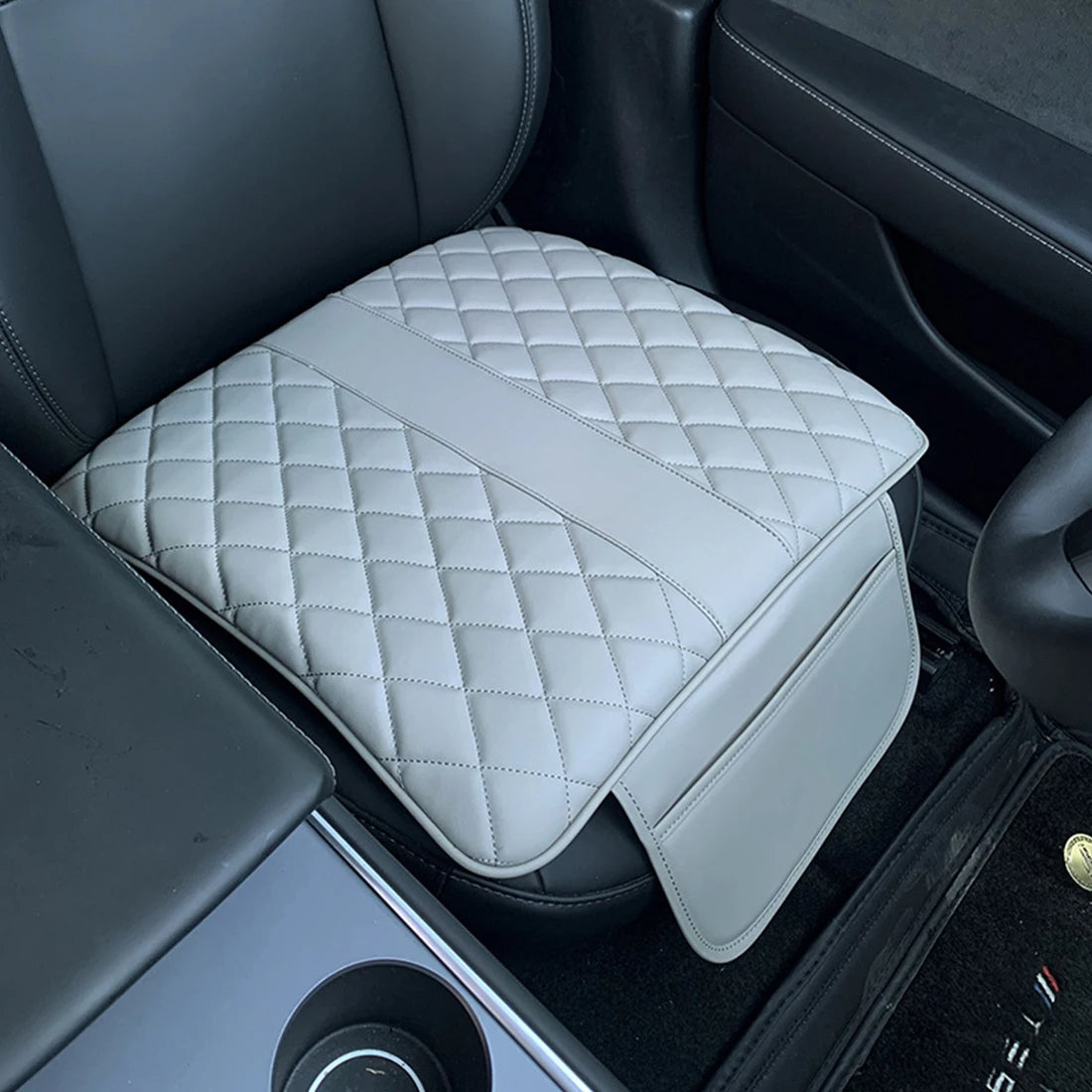 Car Seat Cushion Universal Breathable PU Leather Car Front Seat Cushion Anti Slip Auto Chair Protector Cover 1PC - Delicate Leather