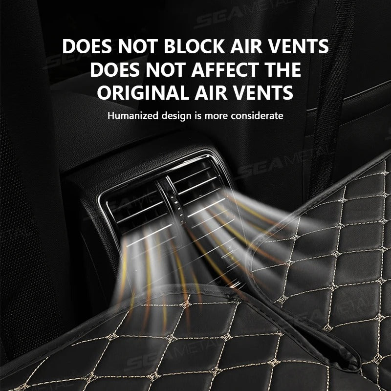 Foldable Car Travel Bed – Wear-Resistant PU Leather Sleeping Pad for SUV & Sedan