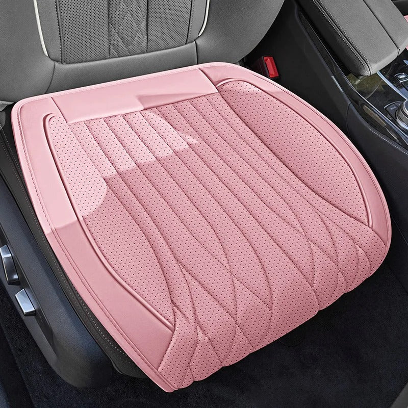 Universal Nappa Leather Front Car Seat Cushion – Breathable Wear-Resistant Seat Protector - Delicate Leather