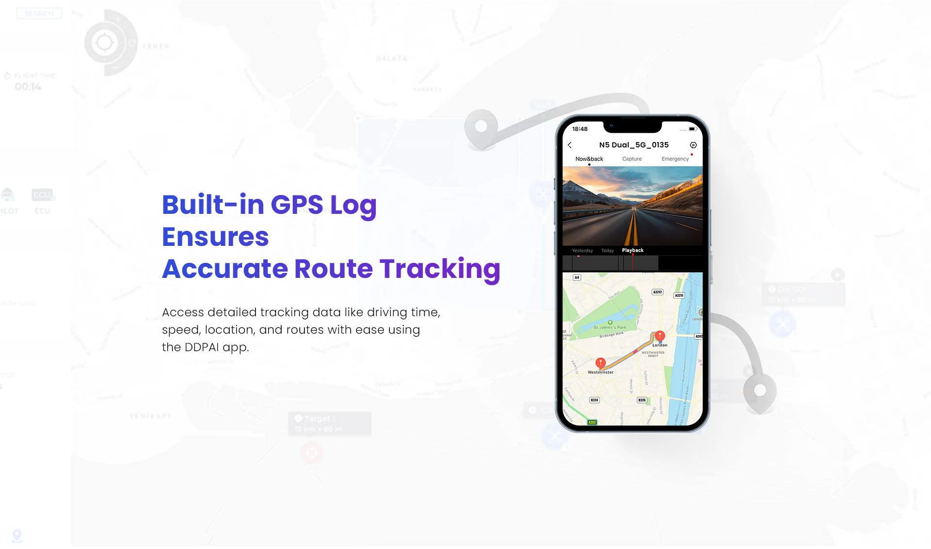 4K Ultra HD Dual Dash Camera – N5 Front and Rear Video Recorder 27 - Delicate Leather