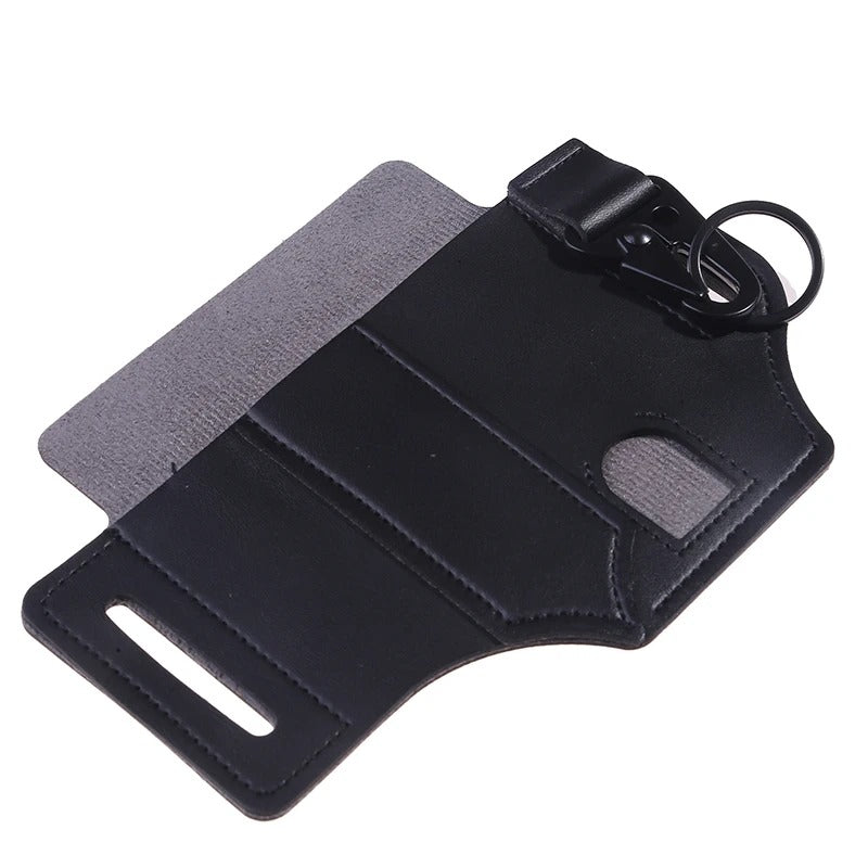 Tactical Multi-Tool Belt Leather Bag - Portable Tool Storage Holster for Outdoor Camping, Hunting, and EDC - Delicate Leather