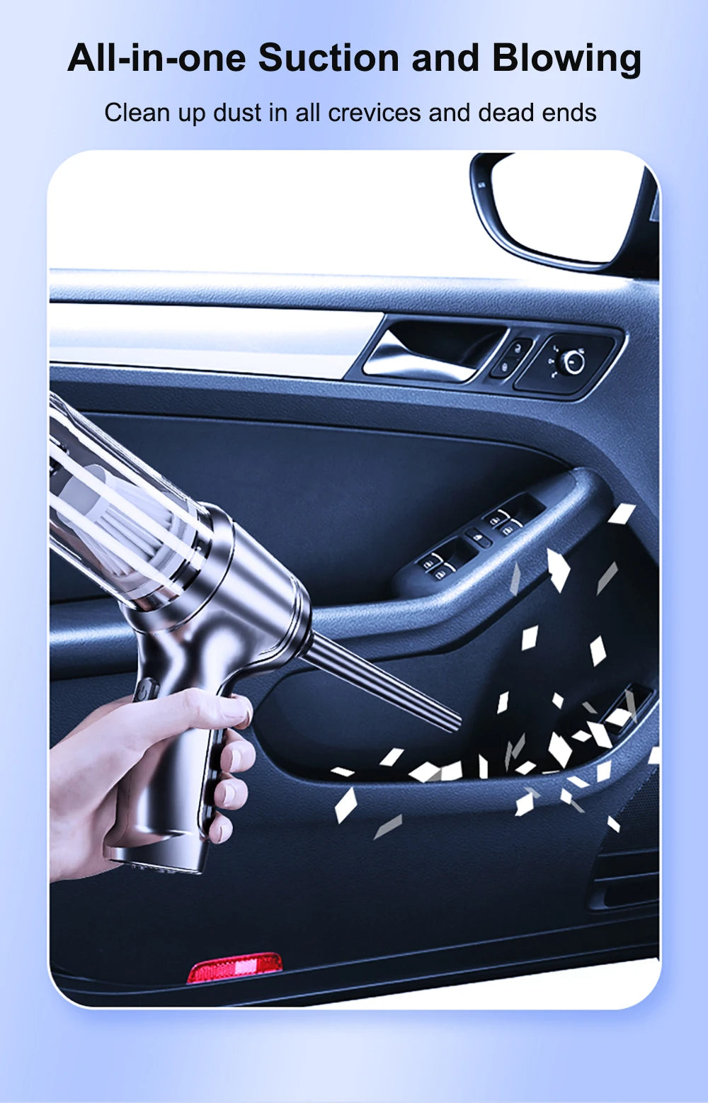 Wireless Powerful Vacuum Cleaner – Portable Handheld Blower for Home & Car Cleaning with Strong Suction (SP7)
