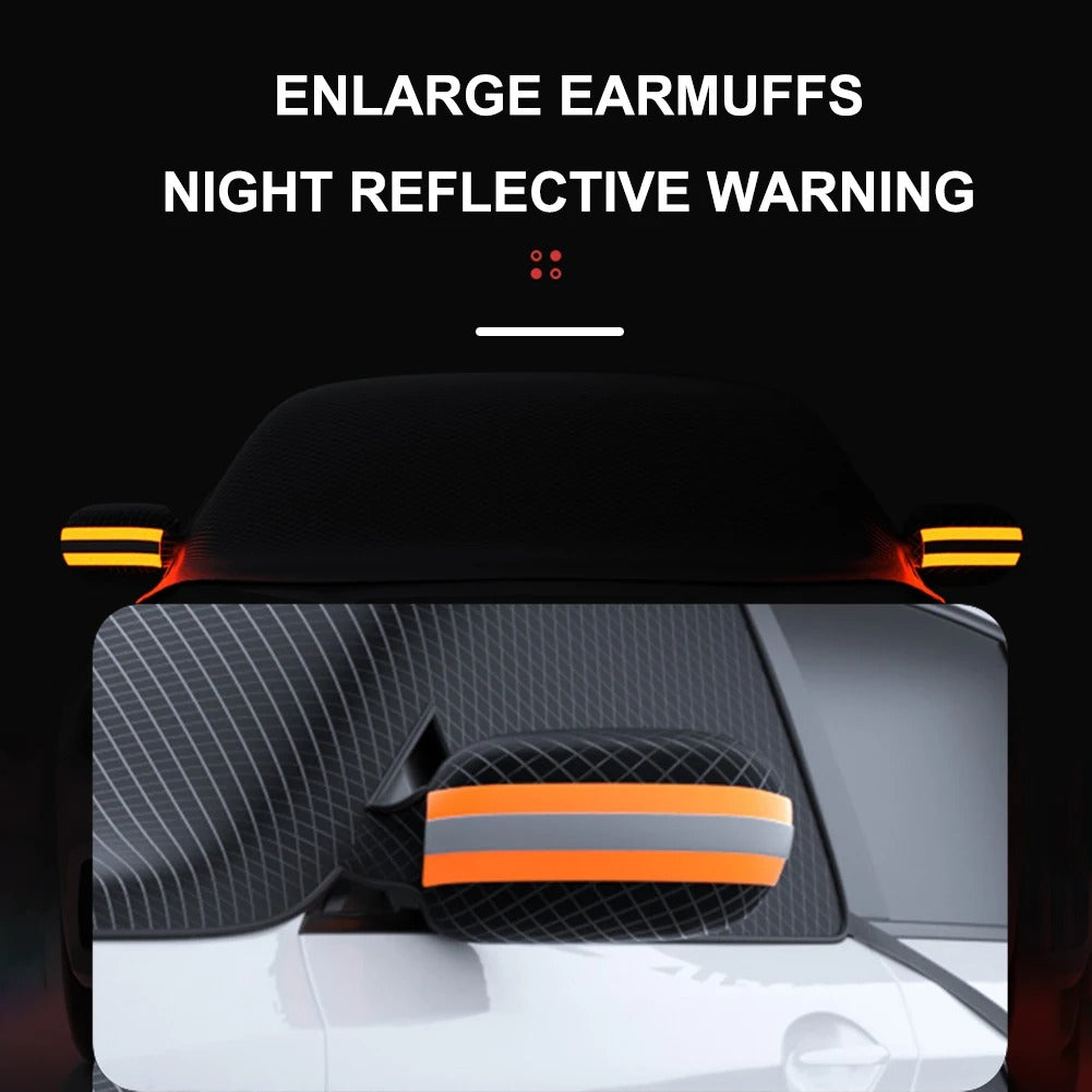 Windshield Snow & Sun Shade – Magnetic Frost, Ice & UV Protector for Car Front Windscreen