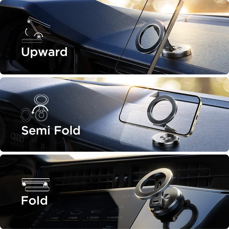 Foldable Magnetic Car Phone Holder Mount Universal Strong Phone Mount for Car for iPhone 15, 14, 13 Pro Max, Samsung, Huawei