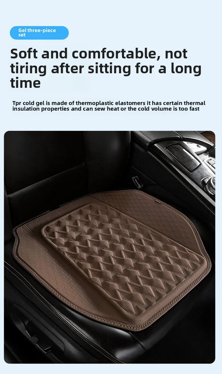 Gel Car Seat Cushion – Breathable Ventilated Non-Slip Universal Seat Pad