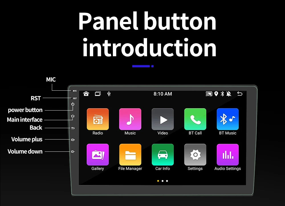 Android 11 Car Radio – 2 Din, 4-Core, 4G, Wireless CarPlay, Android Auto, 7"/9"/10" IPS Screen, GPS, Wi-Fi, Bluetooth 23 - Delicate Leather