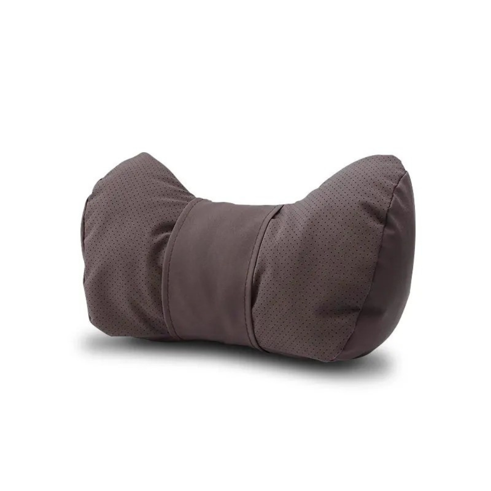 Car Seat Headrest and Lumbar Support Cushion for Car - Delicate Leather