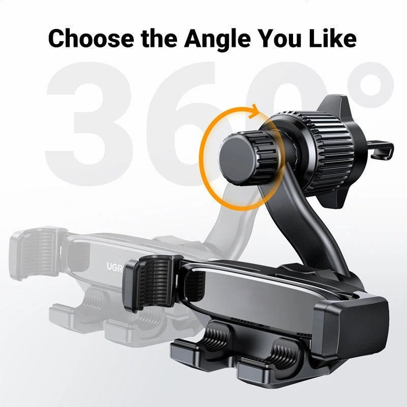 Gravity Car Phone Holder - 360° Rotating Air Vent Mount for iPhone, Xiaomi, Samsung, and More