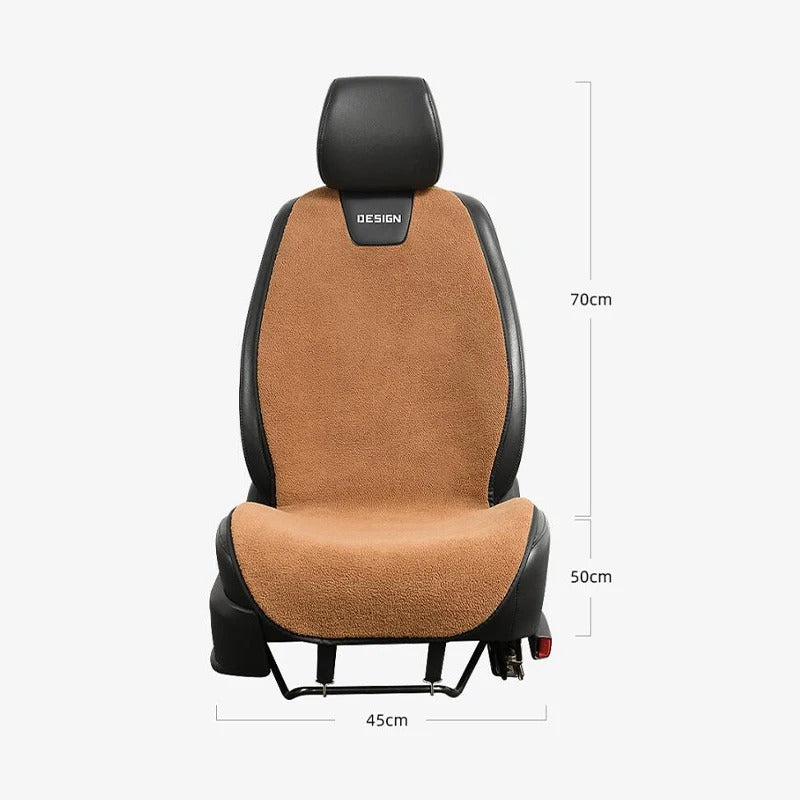 12V Universal Heated Car Seat Cushion – Winter Warmer with 3 Heat Levels, Non-Slip Heating Pad, Imitation Cashmere Fabric 120×45 cm - Delicate Leather