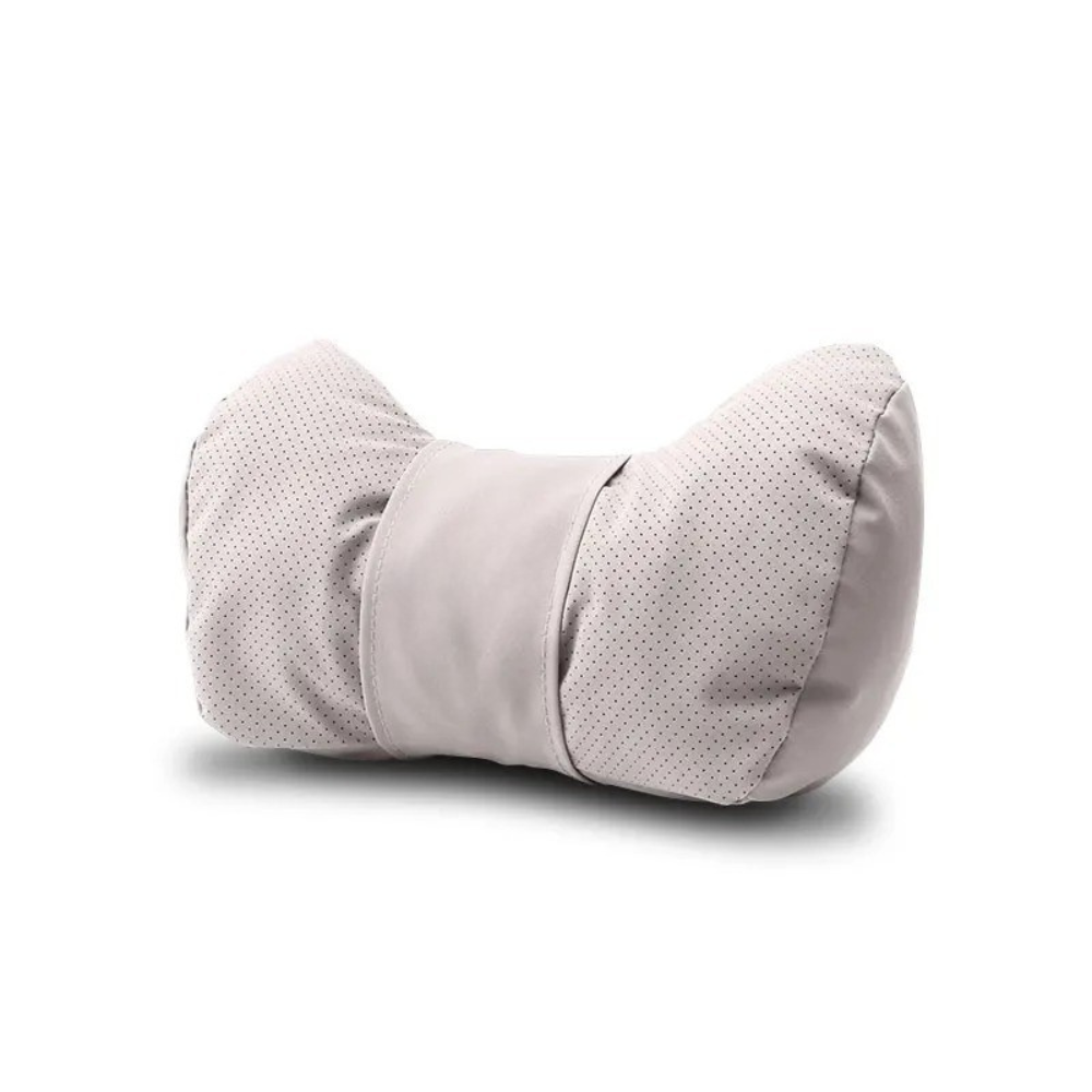 Car Seat Headrest and Lumbar Support Cushion for Car - Delicate Leather