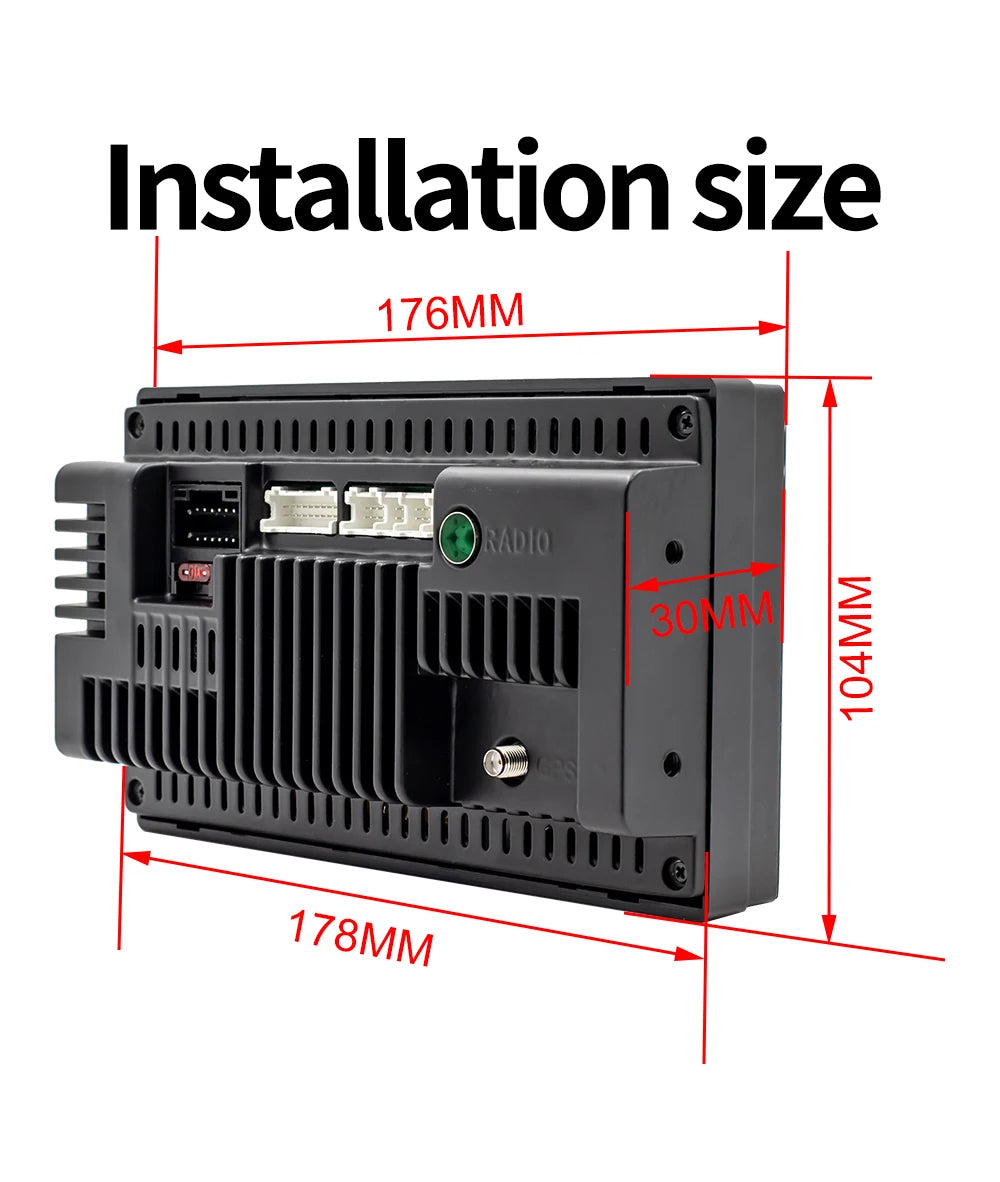 Android 11 Car Radio – 2 Din, 4-Core, 4G, Wireless CarPlay, Android Auto, 7"/9"/10" IPS Screen, GPS, Wi-Fi, Bluetooth 23 - Delicate Leather