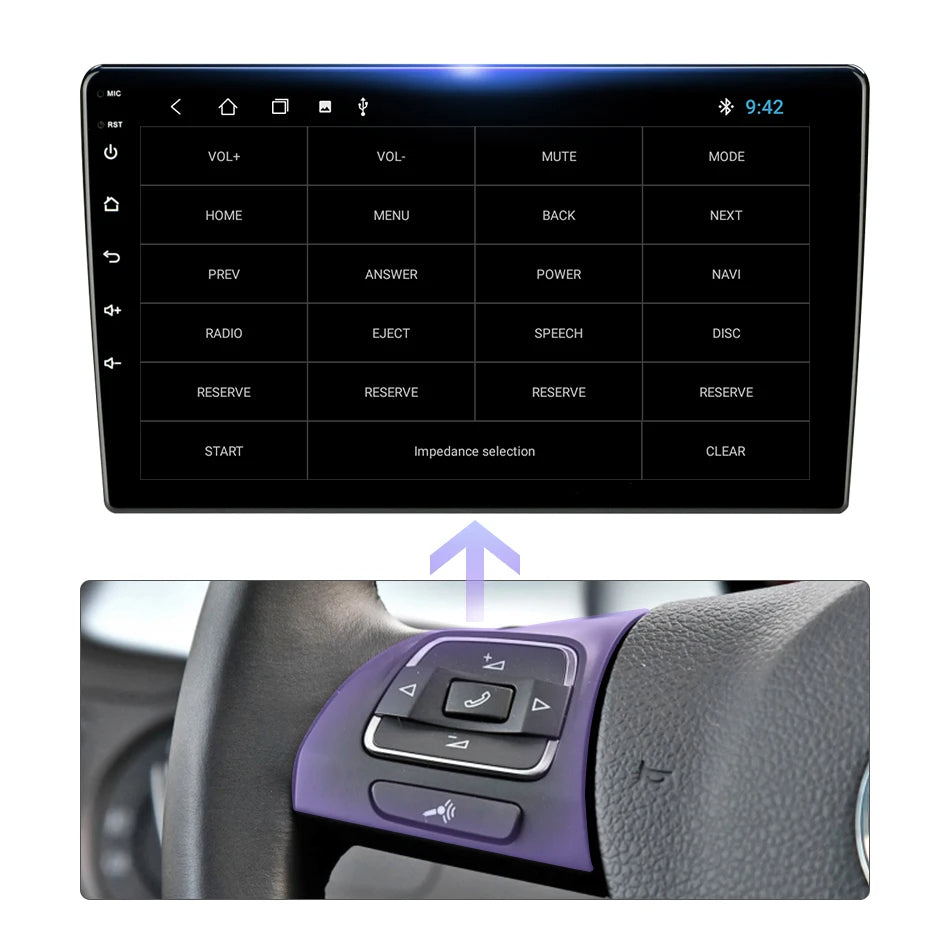 Universal 2Din Android 12 Car Radio – 9"/10" Head Unit with CarPlay, GPS Navigation, and Multimedia 24 - Delicate Leather