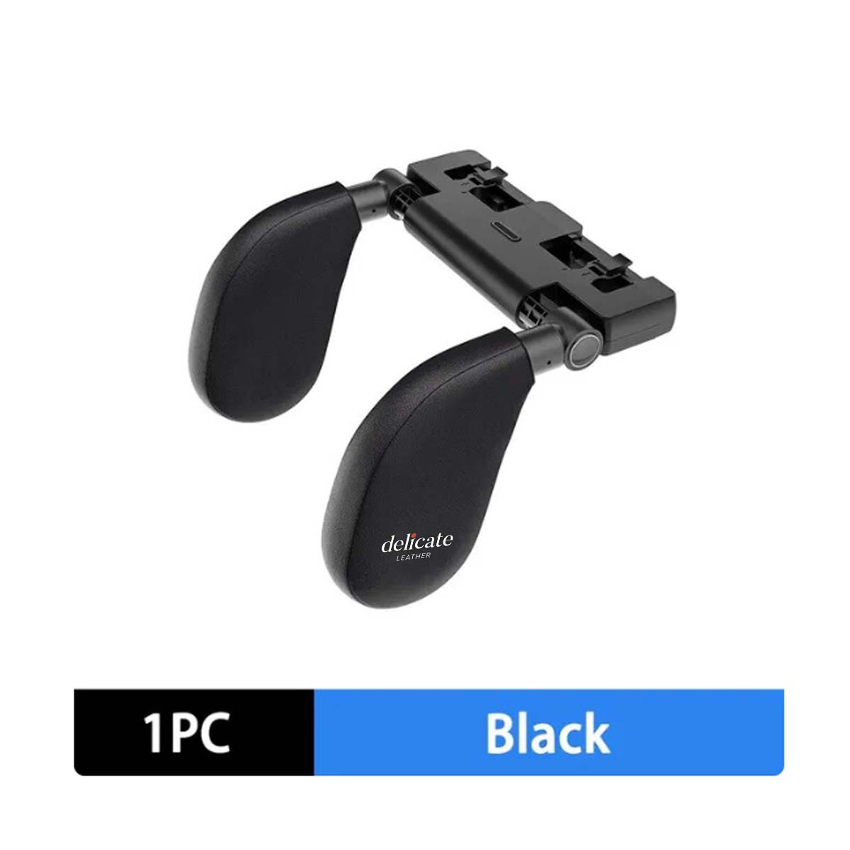 Single Car Seat Headrest Pillow: The Ultimate Travel Comfort and Support Solution for Your Car Interior – U-Shaped Pillow Ideal for Kids - Delicate Leather