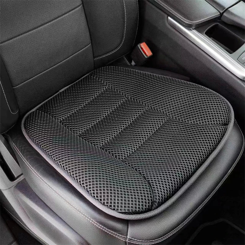 3D Air Mesh Car Seat Cushion – Breathable, Non-Slip, Universal Four-Season Seat Pad - Delicate Leather