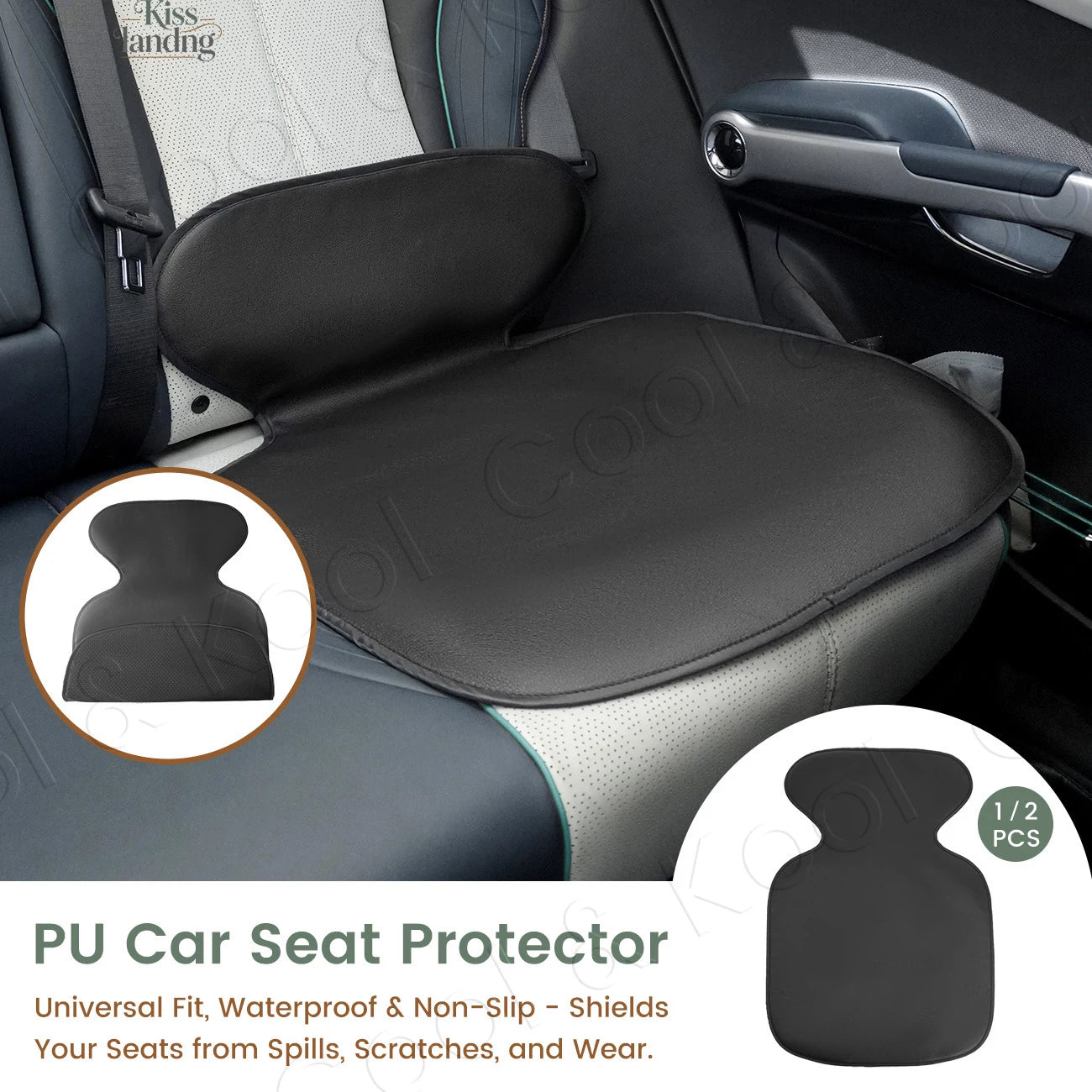 Waterproof Car Seat Protector – Anti-Scratch Full Coverage Seat Protection Pad - Delicate Leather