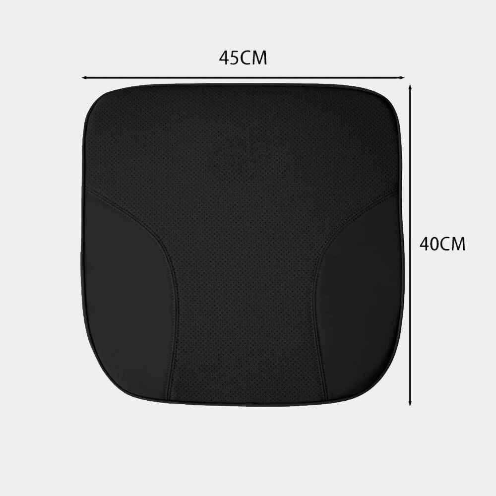 Delicate Leather Car Seat Cushion, Custom For Cars, Car Memory Foam Seat Cushion, Heightening Seat Cushion, Seat Cushion for Car and Office Chair - Delicate Leather