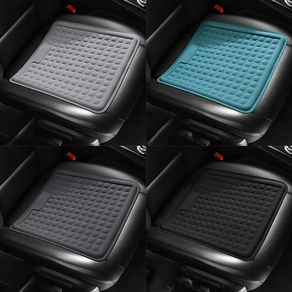 Gel Ice Seat Cushion – Breathable Convex Cooling Pad for Car, Truck, and Office Chairs - Delicate Leather