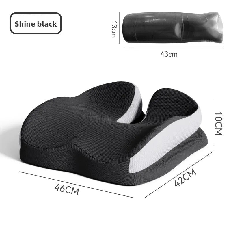 Memory Foam Car Seat Cushion – Breathable Universal Seat Pad for Car & Truck - Delicate Leather