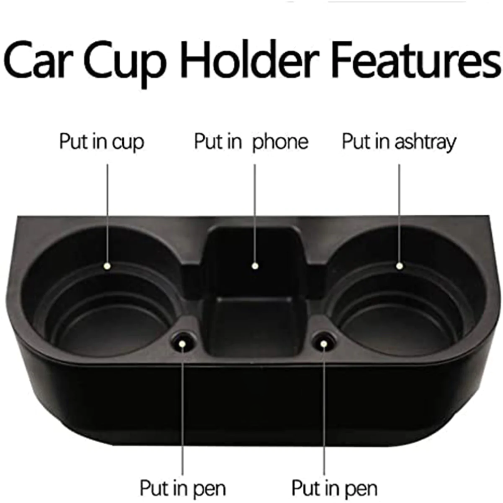 Cup Holder Portable Multifunction Vehicle Seat Cup Cell Phone Drinks Holder Box Car Interior Organizer, Custom-Fit For Car, Car Accessories DLOV231 - Delicate Leather
