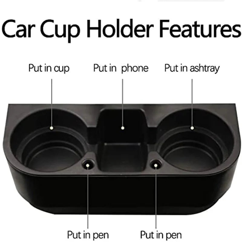 Cup Holder Portable Multifunction Vehicle Seat Cup Cell Phone Drinks Holder Box Car Interior Organizer, Custom For Your Cars, Car Accessories MC11995 - Delicate Leather