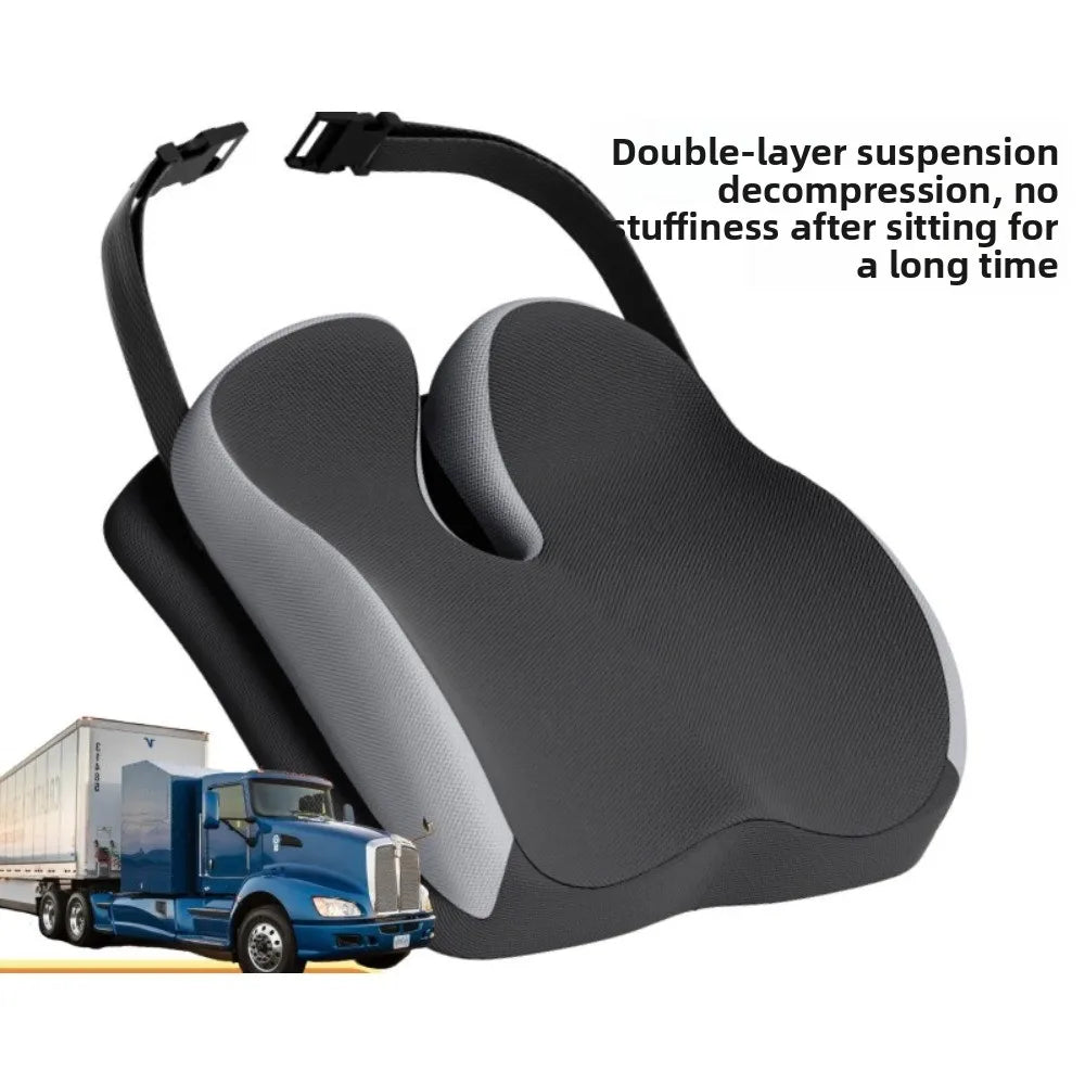 Memory Foam Car Seat Cushion – Breathable Universal Seat Pad for Car & Truck - Delicate Leather