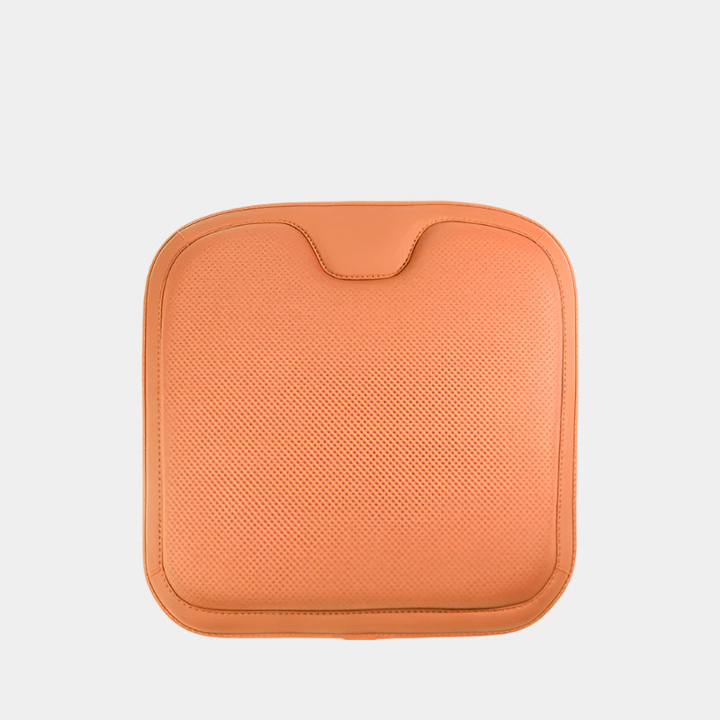 Soft Leather Car Seat Cushion Non-Slip Memory Cotton with Waist Support Pillow, Car Accessories - Delicate Leather