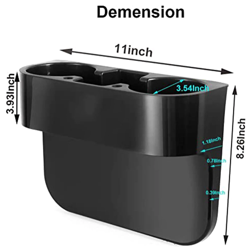 Cup Holder Portable Multifunction Vehicle Seat Cup Cell Phone Drinks Holder Box Car Interior Organizer, Custom-Fit For Car, Car Accessories DLDE231 - Delicate Leather