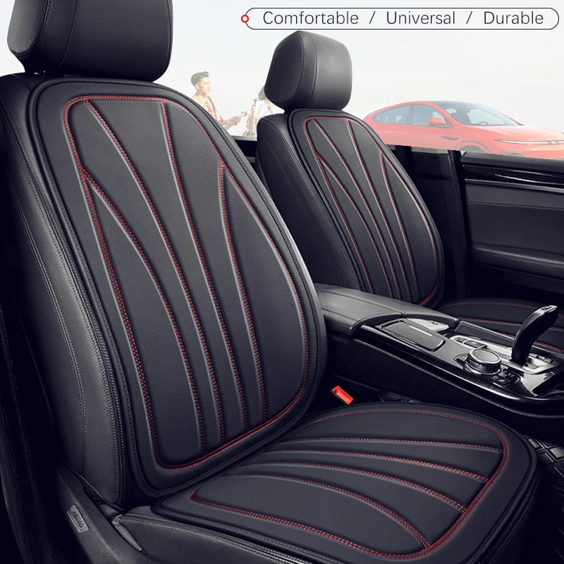 Universal PU Leather Car Seat Cushion – Breathable, Durable Chair Pad for All Seasons - Delicate Leather